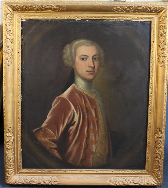 18th century Scottish School Portrait of Lord John Oliphant of Bachilton, Perthshire and Carpow, Brother of Baroness Nairne of The Hous